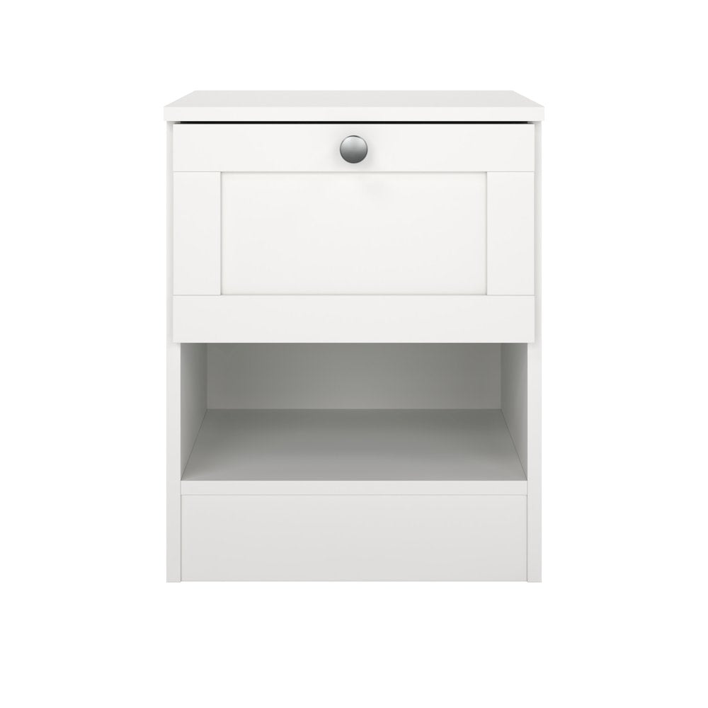 Billund 1 Drawer Nightstand, White