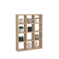 Hyper 12 Cubby Wall Unit, Jackson Hickory