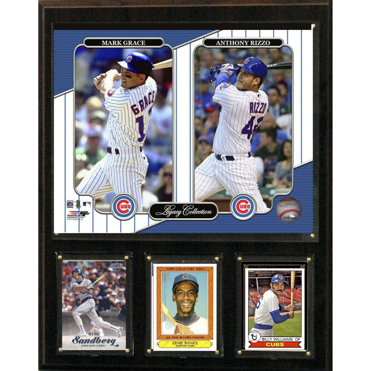 Mlb 12 Inch X15 Inch  Mark Grace  Anthony Rizzo Chicago Cubs Legacy Collection Plaque