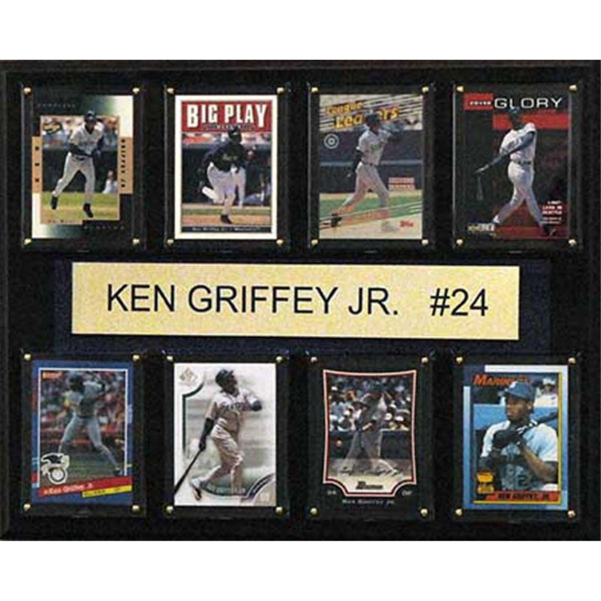 Mlb 12 Inch X15 Inch  Ken Griffey Jr. Seattle Mariners 8Card Plaque