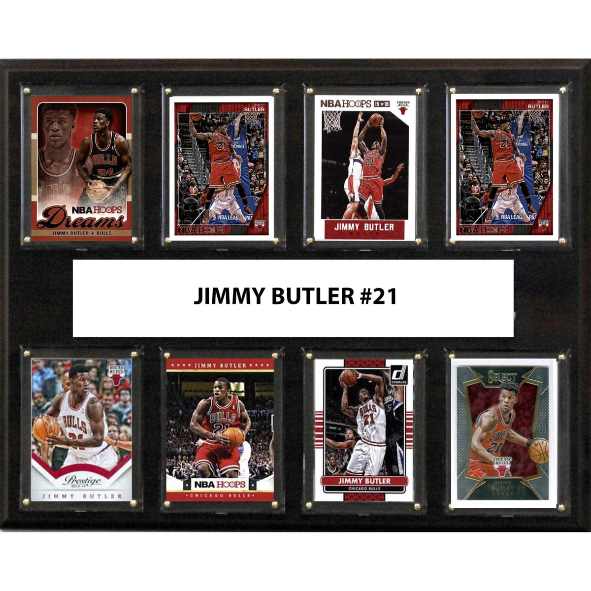 Nba 12 Inch X15 Inch  Jimmy Butler Chicago Bulls 8Card Plaque