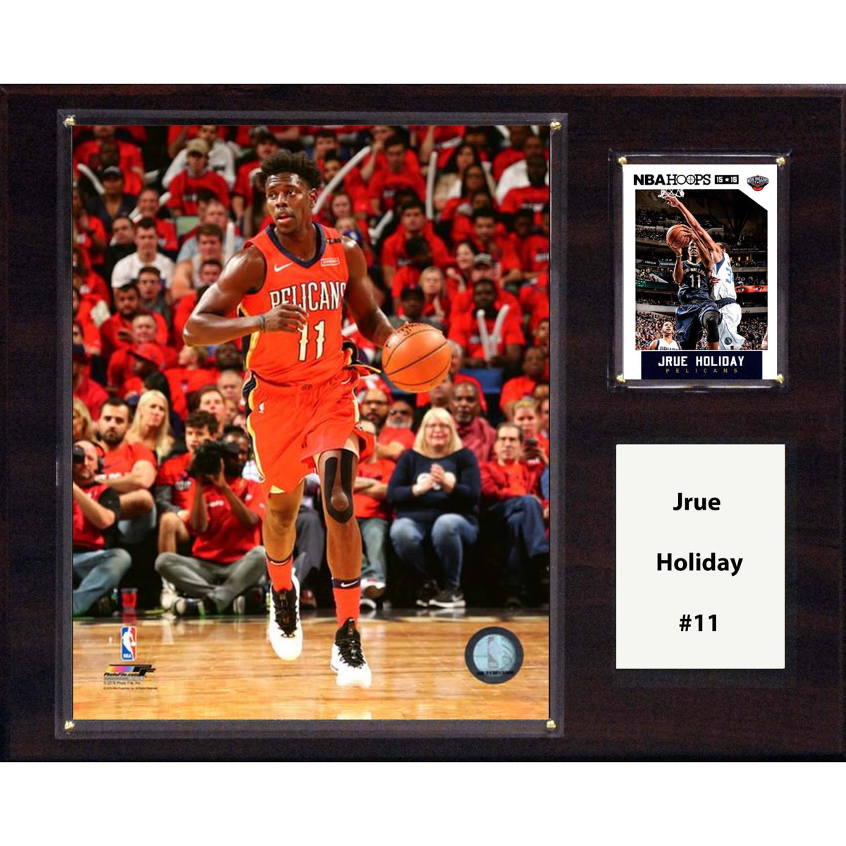 Nba 12 Inch X15 Inch  Jrue Holiday New Orleans Pelicans Player Plaque