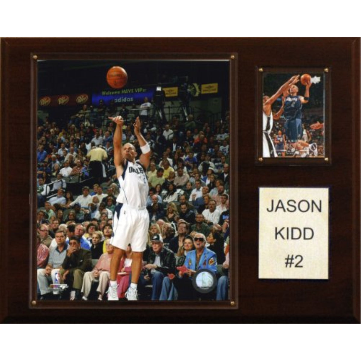 Nba 12 Inch X15 Inch  Jason Kidd Dallas Mavericks Player Plaque