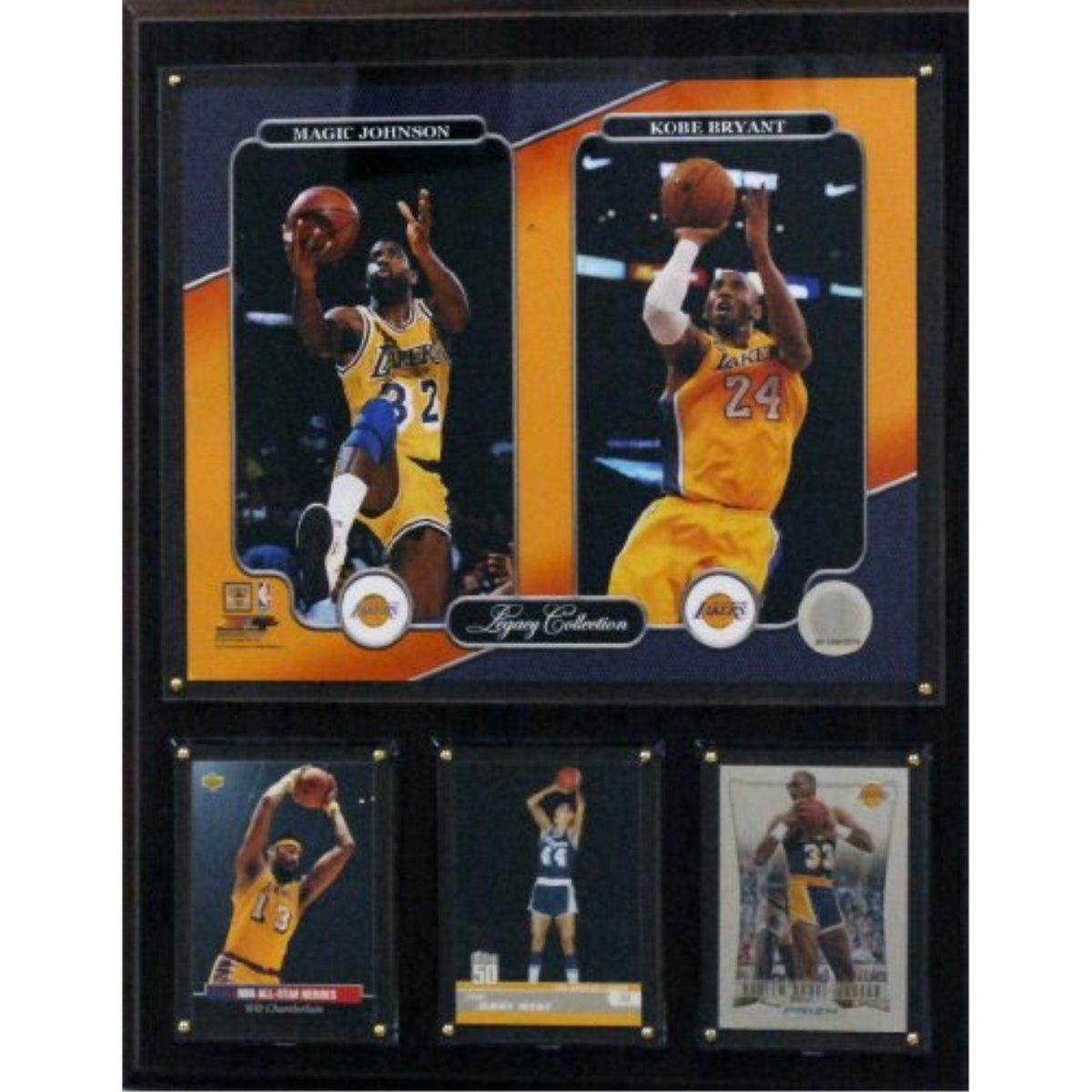 Nba 12 Inch X15 Inch  Magic Johnsonkobe Bryant Los Angeles Lakers Legacy Collection Plaque