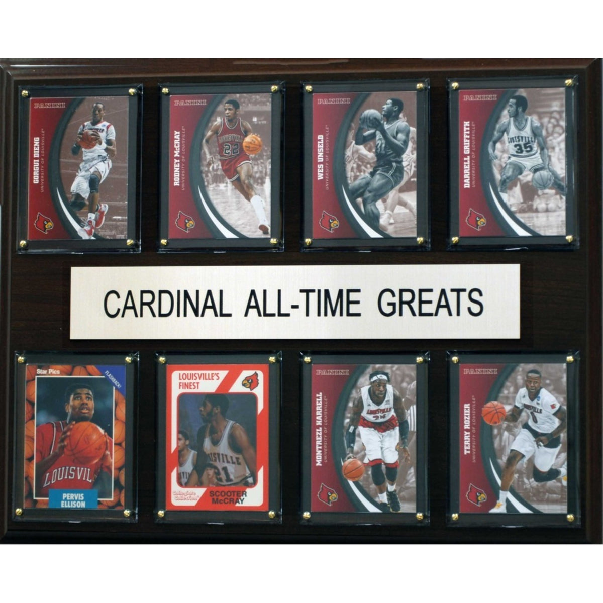 Ncaa Basketball 12 Inch X15 Inch  Louisville Cardinal Alltime Greats Plaque