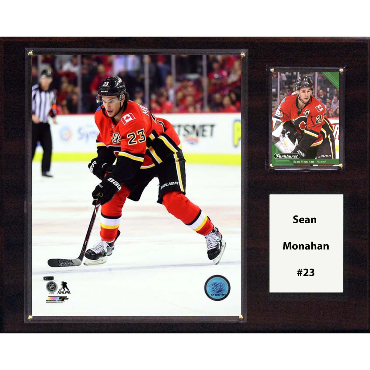 Nhl 12 Inch X15 Inch  Sean Monahan Calgary Flames Player Plaque