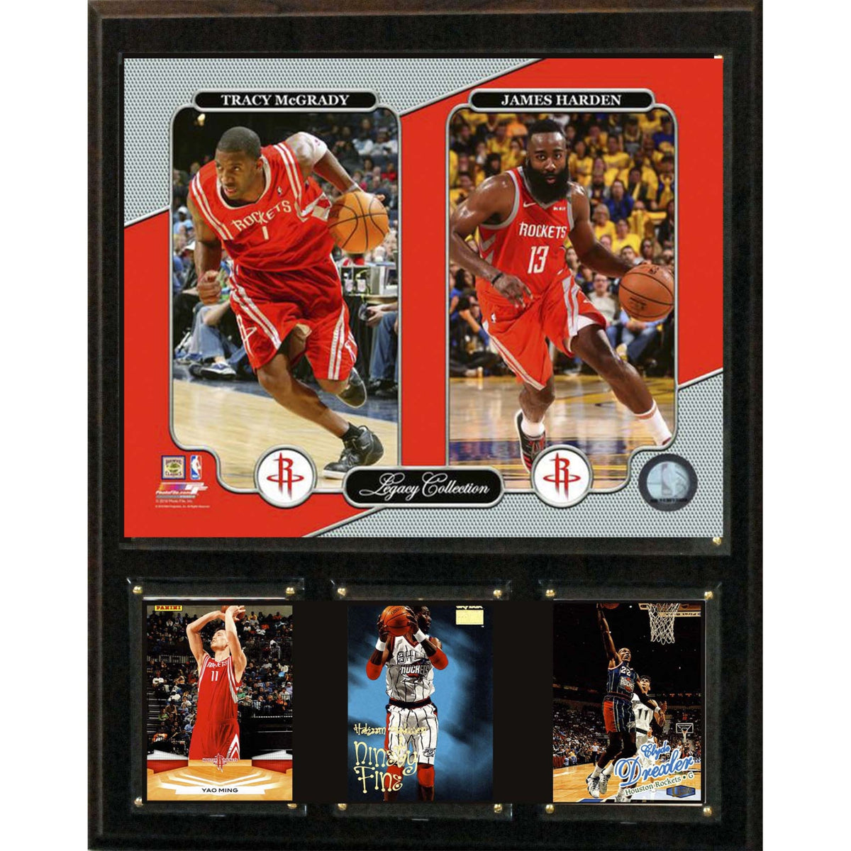 Nba 12 Inch X15 Inch  James Hardentracy Mcgrady Houston Rockets Legacy Collection Plaque