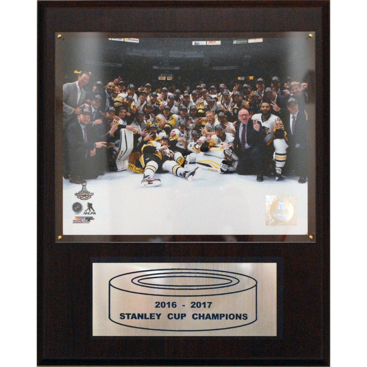 Nhl 12 Inch X15 Inch  Pittsburgh Penguins 20162017 Stanley Cup Celebration Plaque
