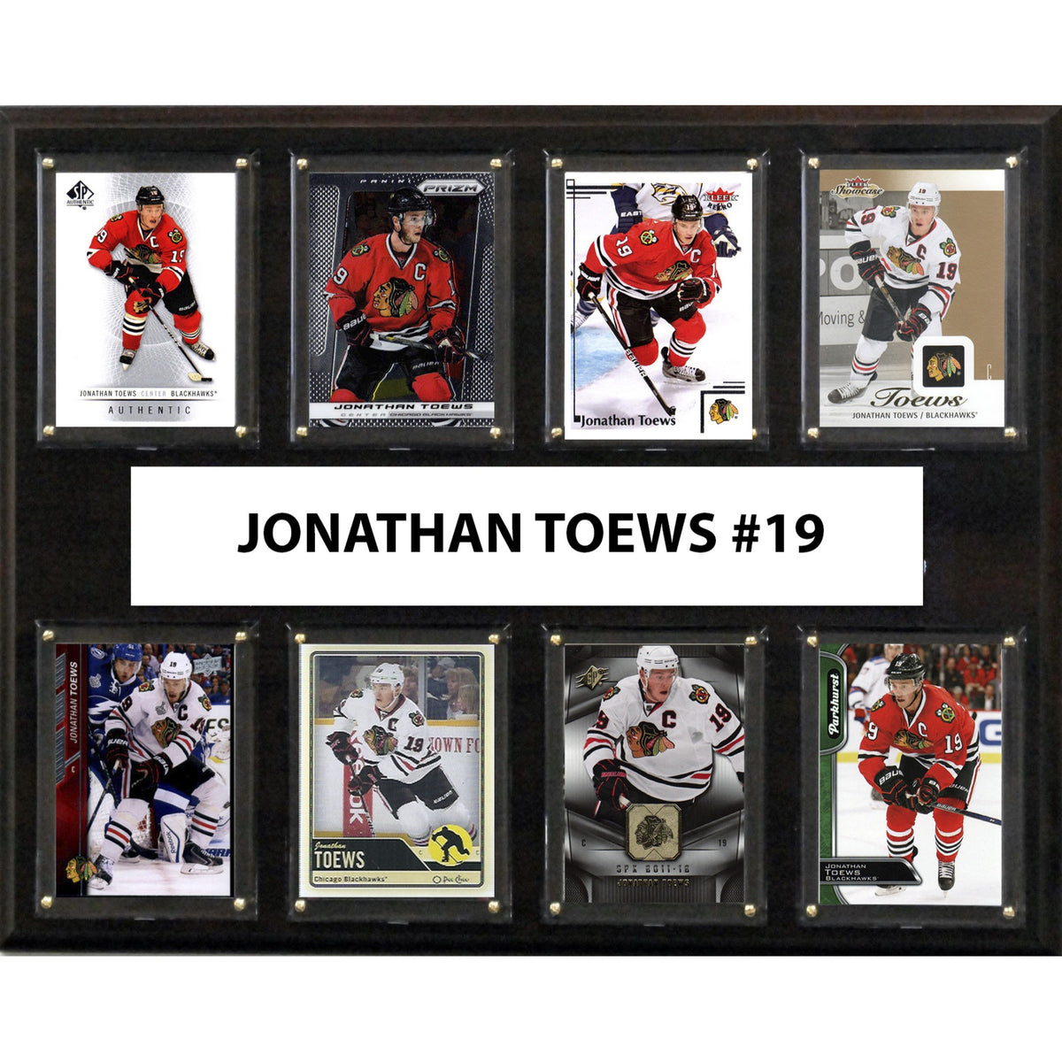 Nhl 12 Inch X15 Inch  Jonathan Toews Chicago Blackhawks 8Card Plaque