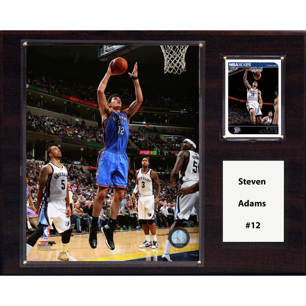 Nba 12 Inch X15 Inch  Steven Adams Oklahoma City Thunder Player Plaque
