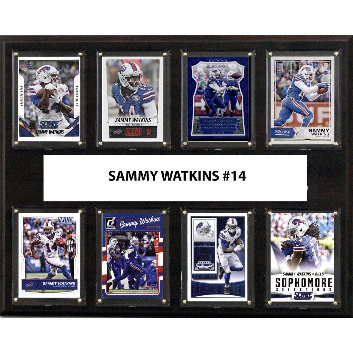 Nfl 12 Inch X15 Inch  Sammy Watkins Buffalo Bills 8Card Plaque