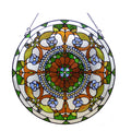 Chloe Lighting 24 Violetta Tiffany-Glass Victorian Window Panel, One Size