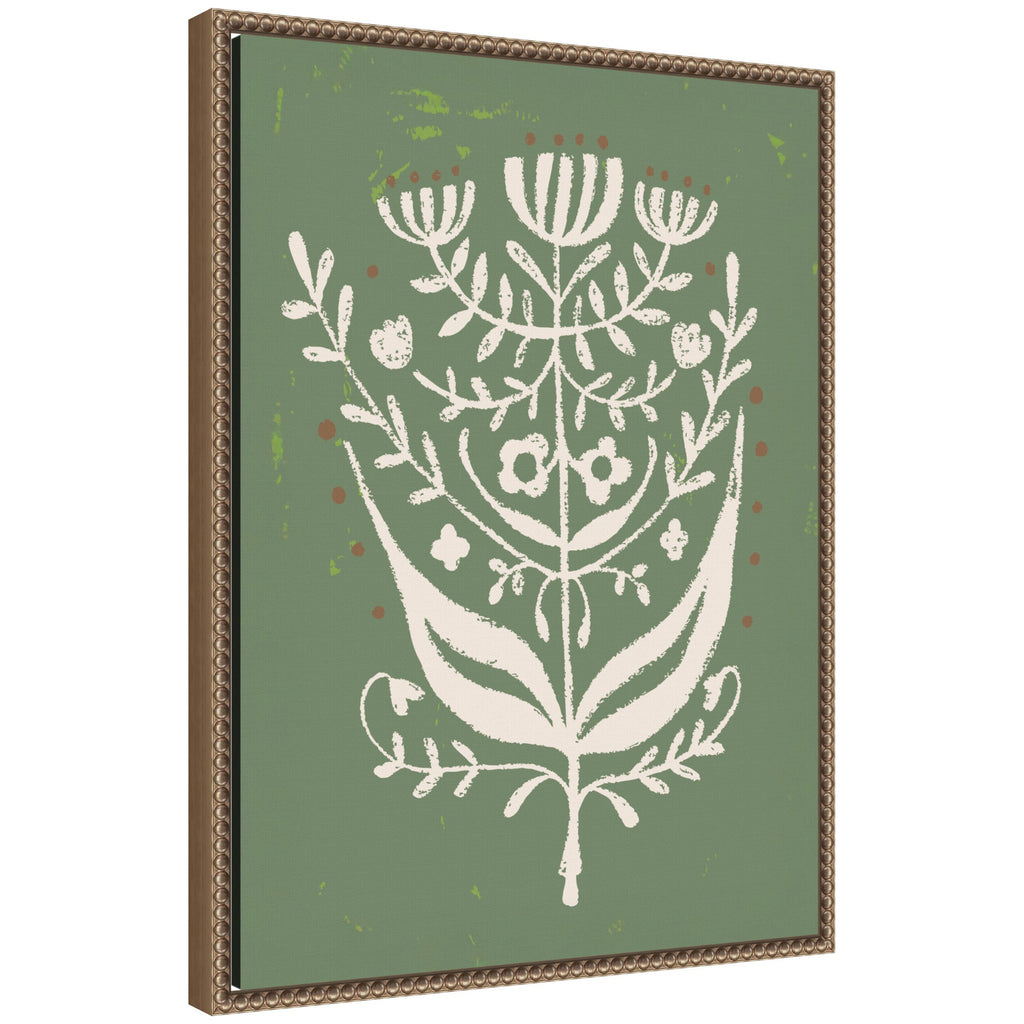 Bungalow Charm Green by Vicky Yorke Framed Canvas Wall Art Print
