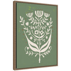 Bungalow Charm Green by Vicky Yorke Framed Canvas Wall Art Print