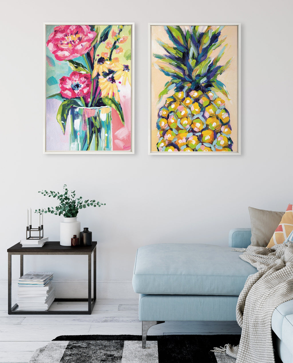 Sylvie Pineapple Study No 2 Framed Canvas by Rachel Christopoulos