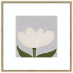 White Tulip by Gabrielly Guedes Framed Wall Art Print