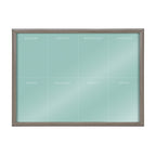 Blake This Week Teal Framed Printed Glass by The Creative Bunch Studio