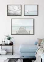 Sylvie Ocean Beach Framed Canvas Set