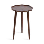 Alezar Scallop Wood Side Table