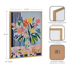 Gallery Cheerful Maximalist Flower Vase Print by The Creative Bunch Studio