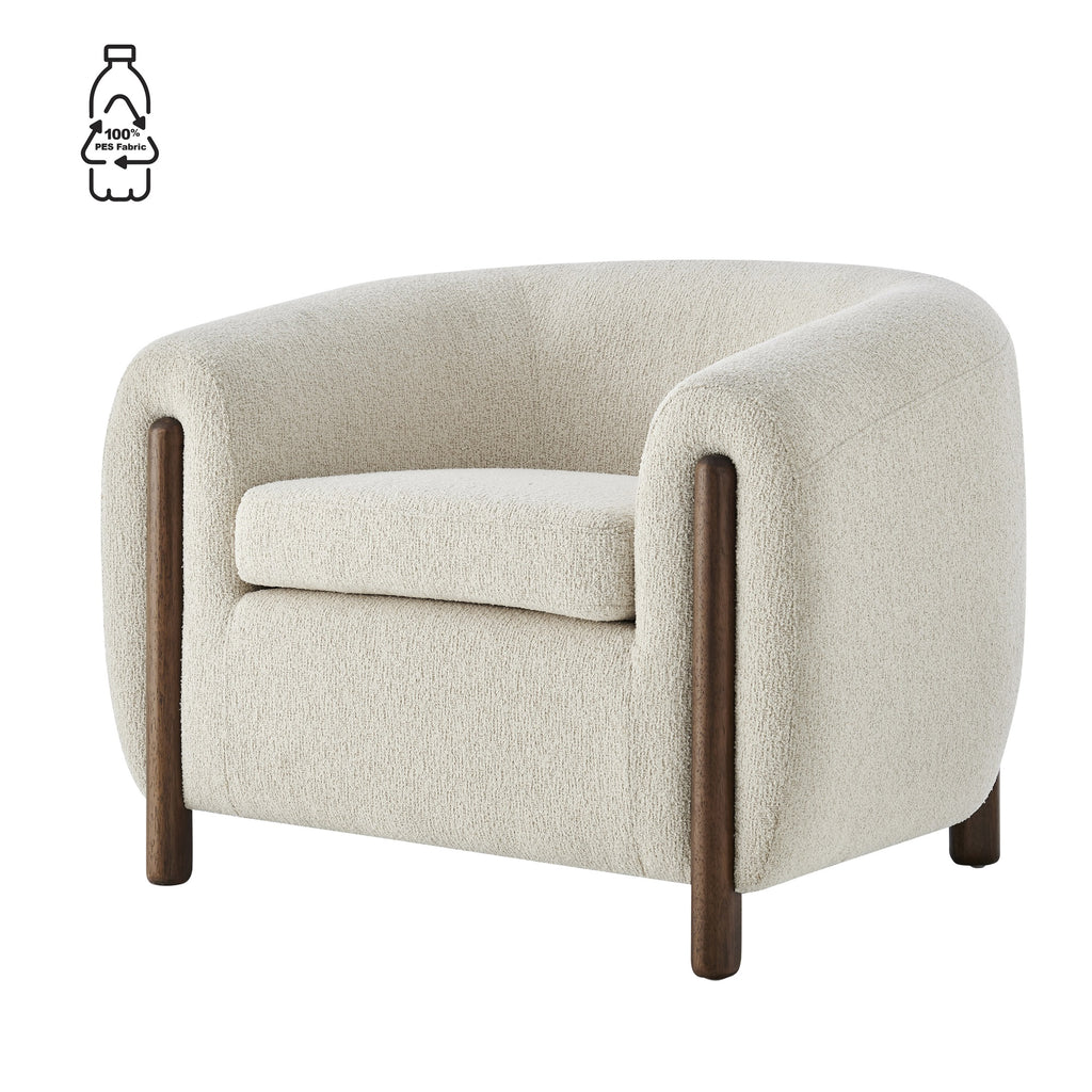 New Pacific Direct Cordelia Accent Chair, Palladian Beige