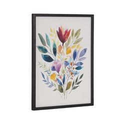 Gallery Jewel Tone Botanical Watercolor Bouquet Print by The Creative Bunch Studio