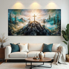 Cross On A Hill Faith Wall Art III