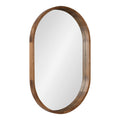 Hutton Wood Framed Capsule Mirror