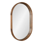 Hutton Wood Framed Capsule Mirror