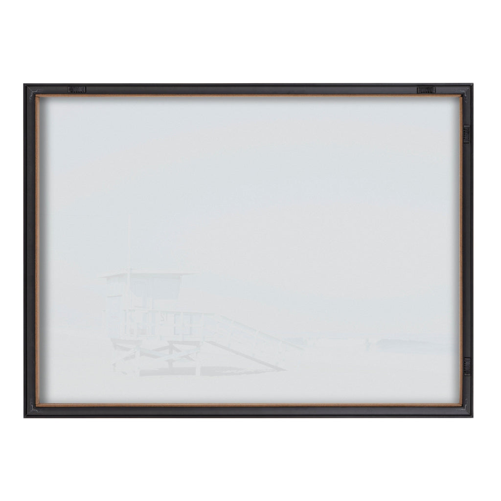 Blake Pale Blue Life Guard Tower Framed Printed Glass by Caroline Mint