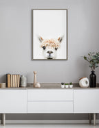 Sylvie Alpaca Bangs Framed Canvas by Amy Peterson Art Studio