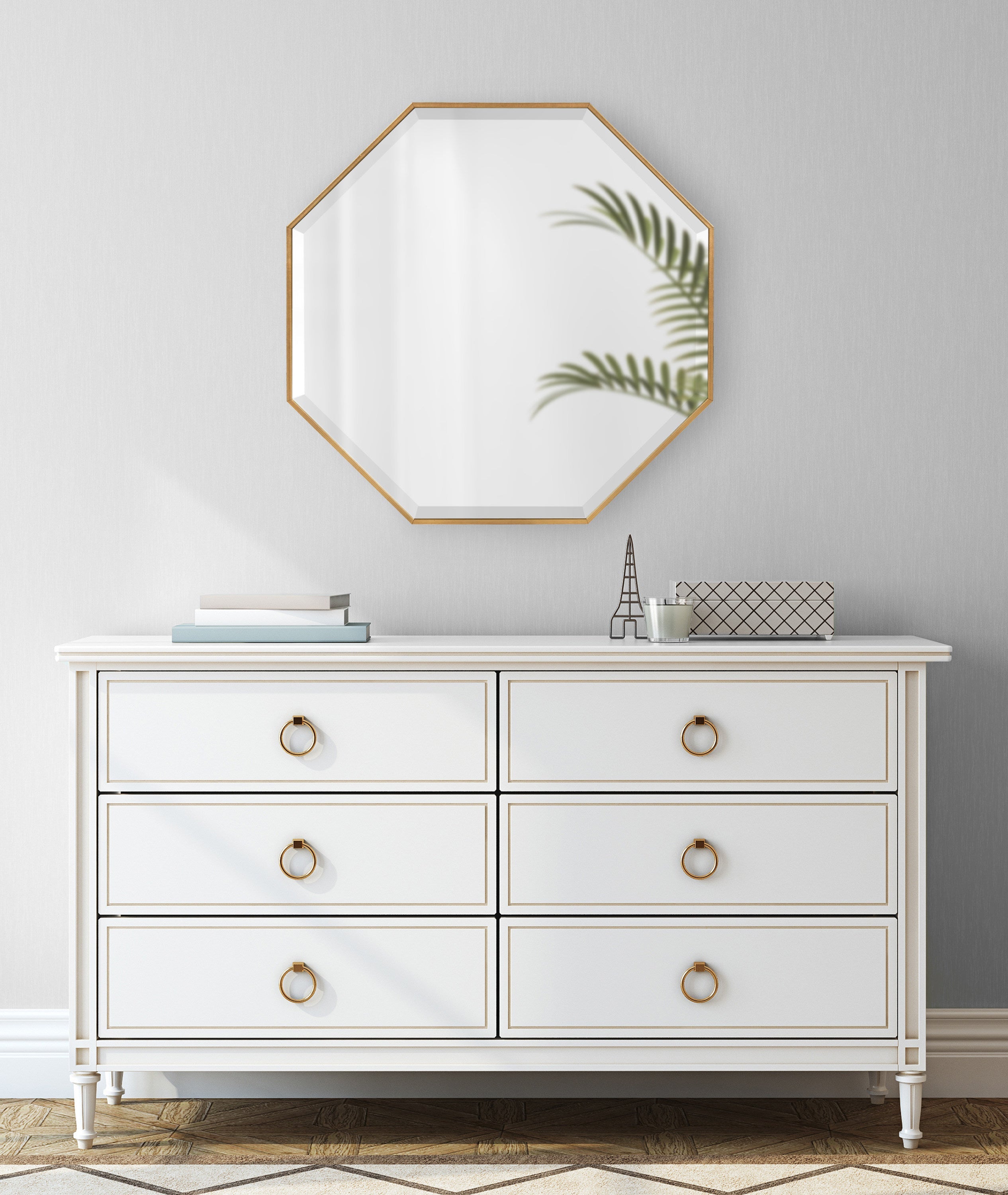Rhodes Framed Octagon Wall Mirror