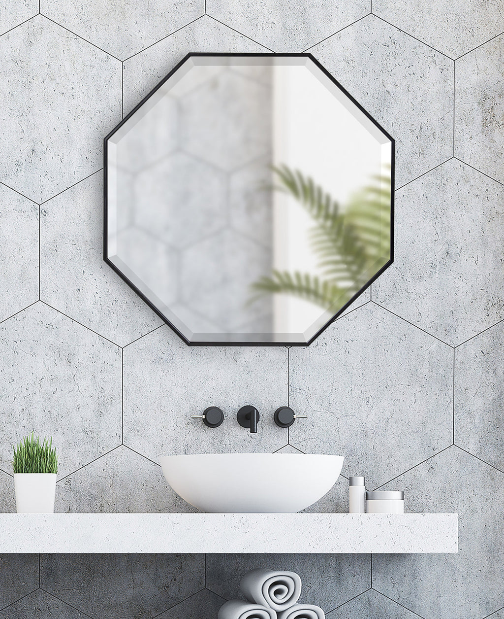 Rhodes Framed Octagon Wall Mirror