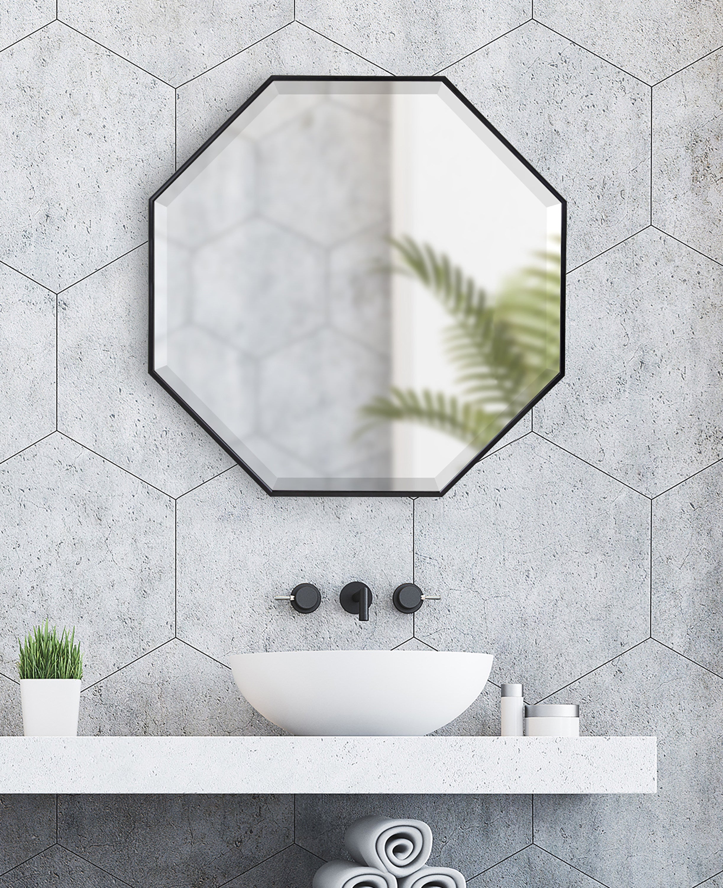 Rhodes Framed Octagon Wall Mirror