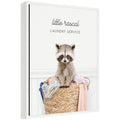 Sylvie Raccoon Little Rascal Laundry Service Framed Canvas by Amy Peterson