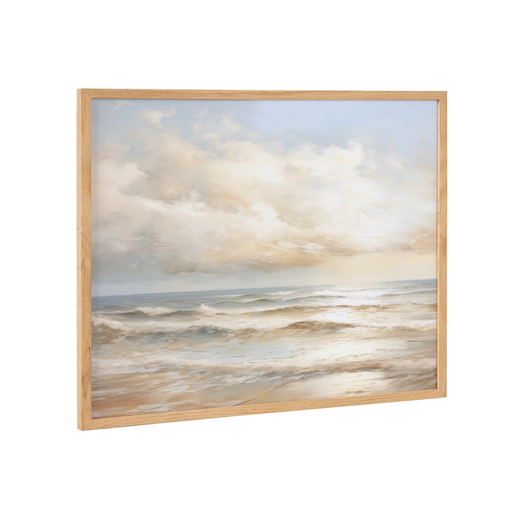 Gallery Beach Waves Sunset Cloud Landscape Print by The Creative Bunch Studio