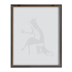Blake Fox Orange Coffee Cup Framed Printed Glass by Viola Kreczmer