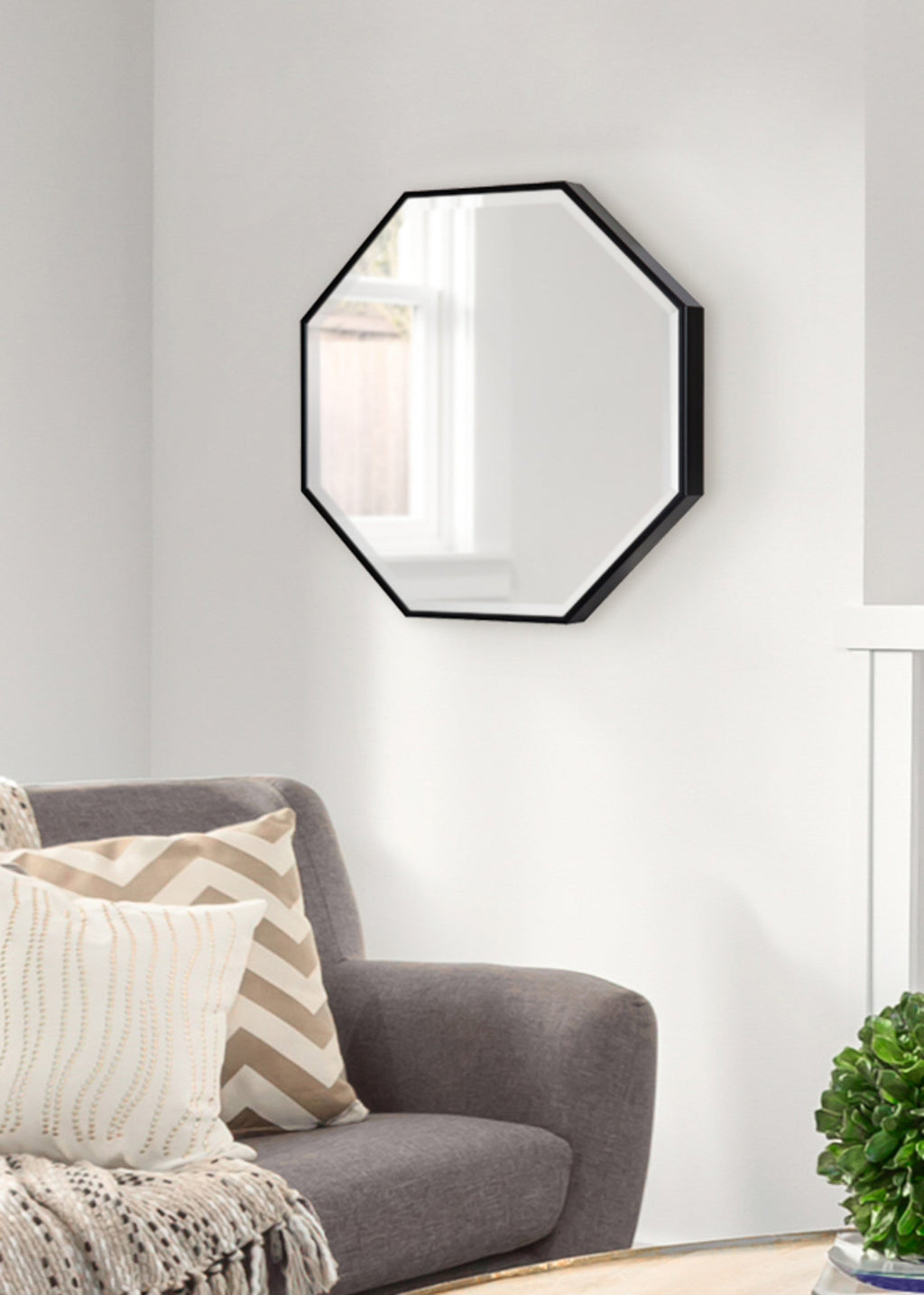 Rhodes Framed Octagon Wall Mirror