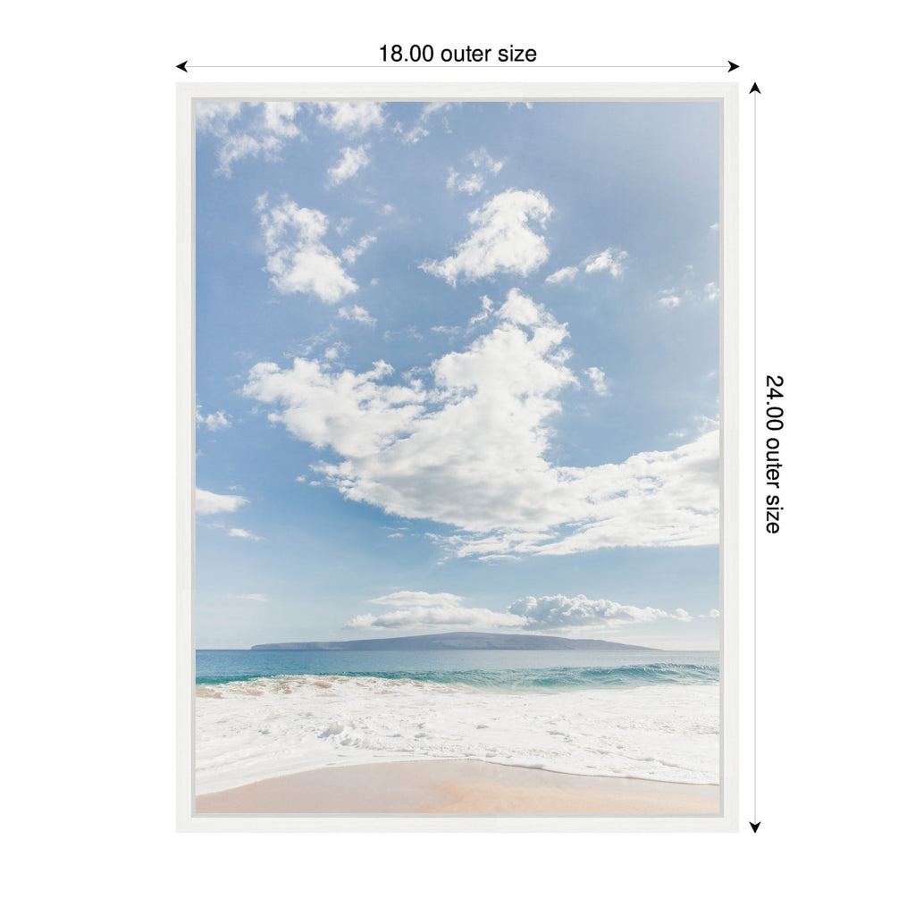 Sylvie Beach Framed Canvas by Alicia Abla