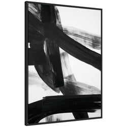 Black Mark No. 1 by Amy Lighthall Framed Canvas Wall Art Print