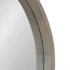 Hutton Round Wood Wall Mirror