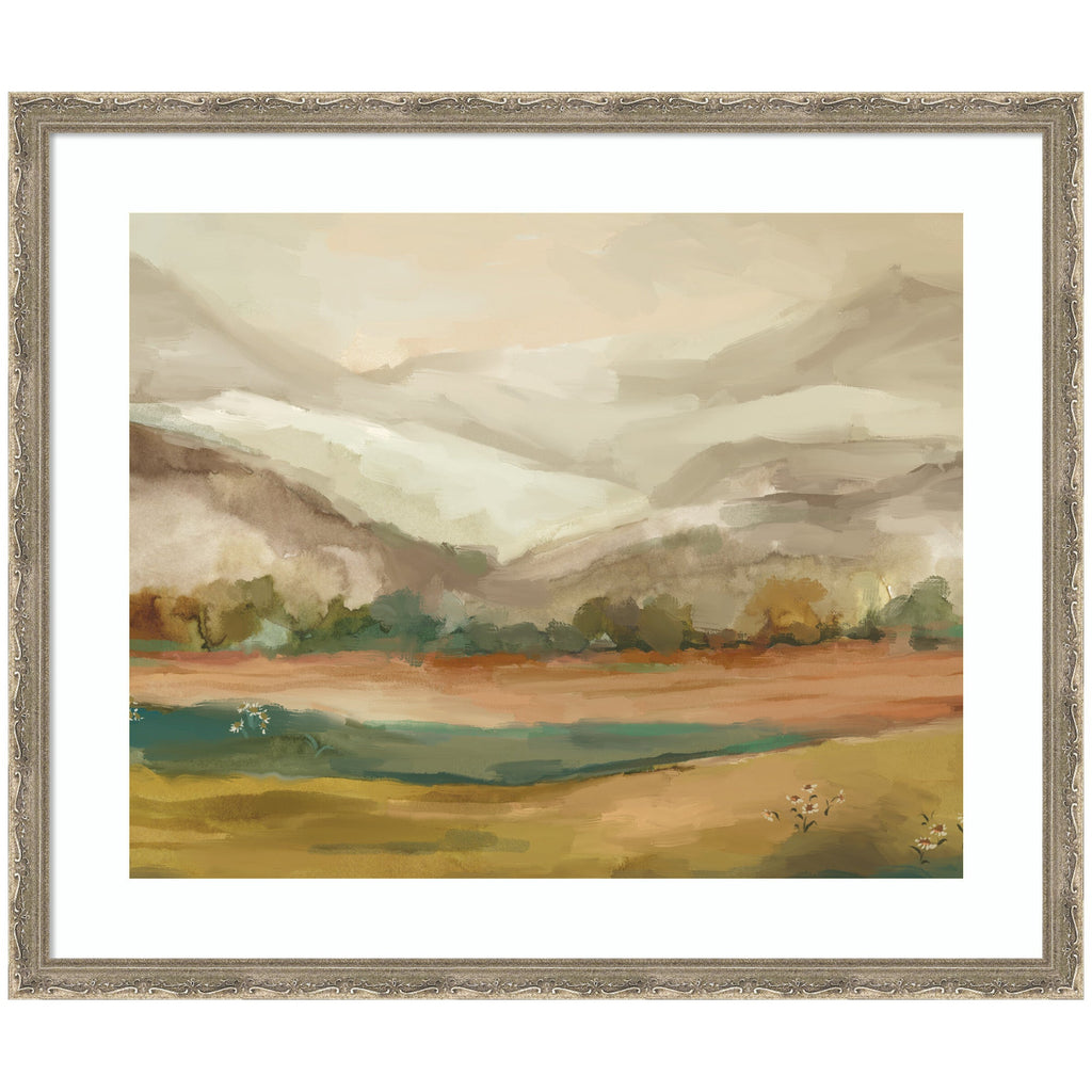 Framed Art Mountainscape Horizontal by Annie Quigley