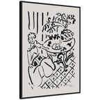 Fille assise a table 1947 Henri Matisse by Nostalgia Prints Framed Canvas Wall Art Print