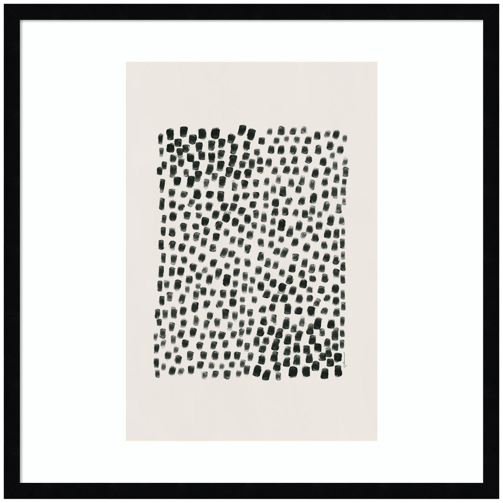Abstract Black by Gabrielly Guedes Framed Wall Art Print