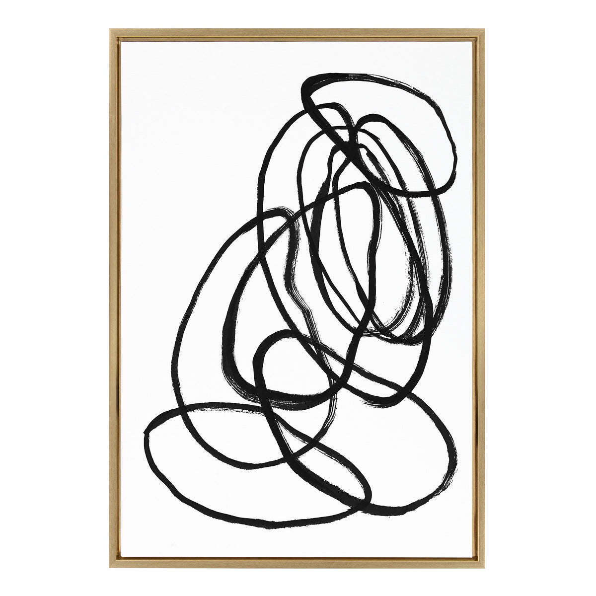 Sylvie Ring of Light 2 Framed Canvas by Nikki Chu