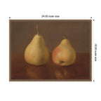 Two McLaughlin Pears no date Jeremiah Pearson Hardy by Nostalgia Prints Framed Canvas Wall Art Print