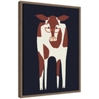 Sylvie Farm Cow Framed Canvas by Hannah Beisang