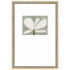 White Floral No. 2 by Gabrielly Guedes Framed Wall Art Print