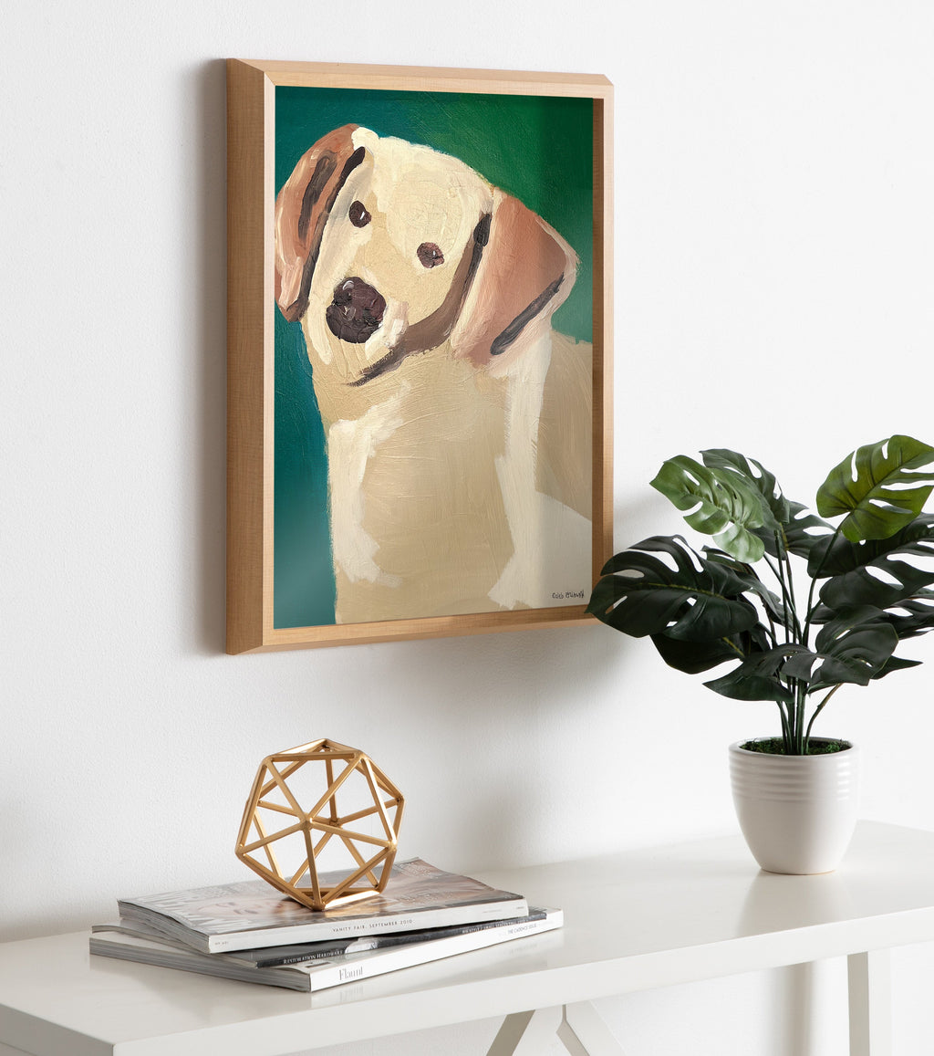 Blake Lily Framed Printed Glass by Caleb Griswold