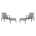 2 Trevi Textilene Chaise Lounge